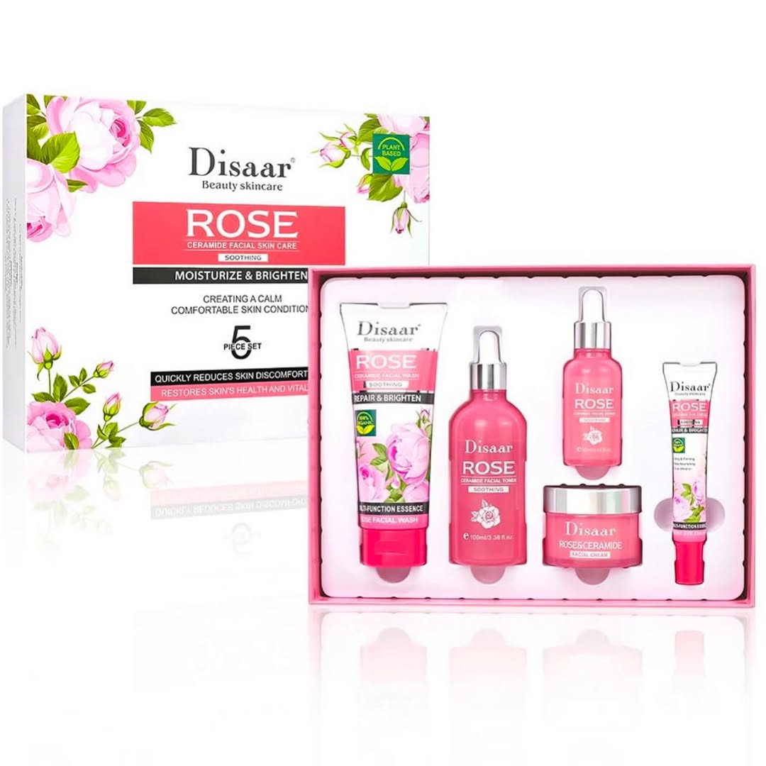 Kit Facial Disaar Rose Ceramide 5 Piezas