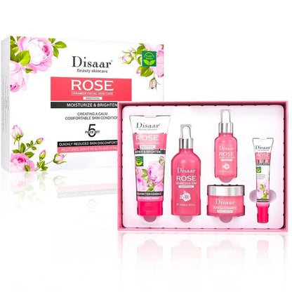 Kit Facial Disaar Rose Ceramide 5 Piezas