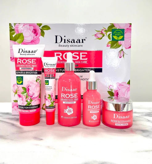 Kit Facial Disaar Rose Ceramide 5 Piezas